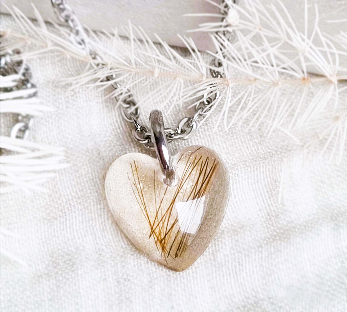 Tierhaarkette Endless Love - Edelstahl