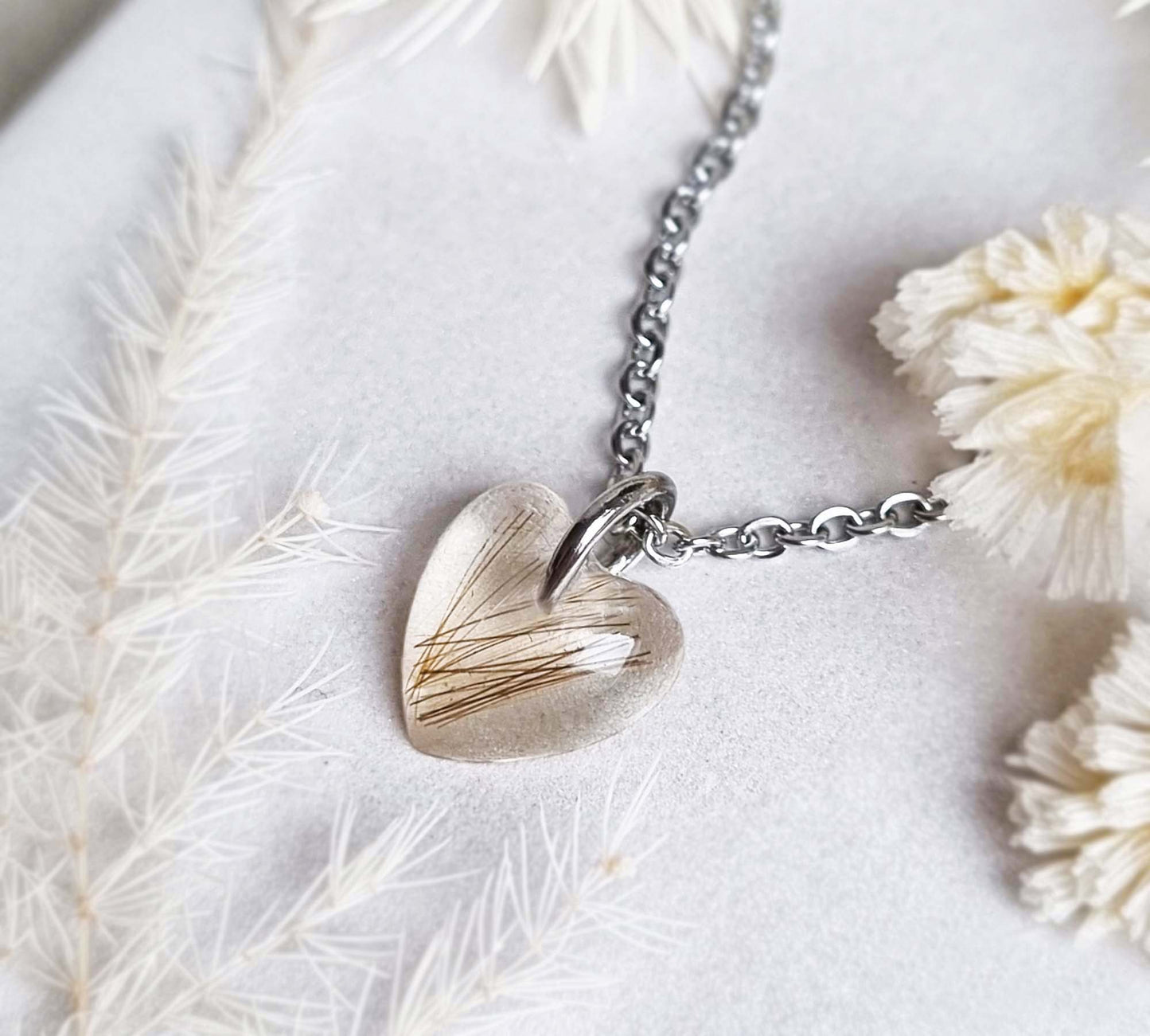 Tierhaarkette Endless Love - Edelstahl