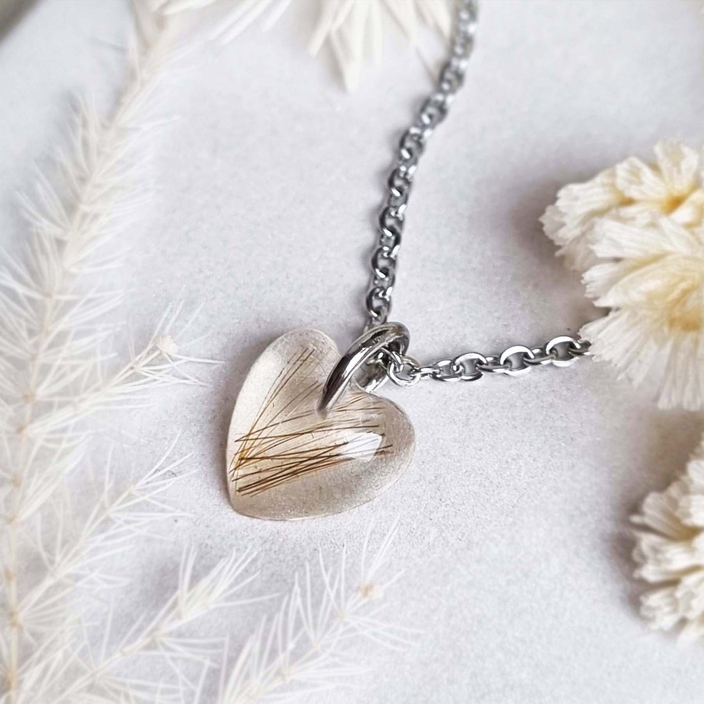 Tierhaarkette Endless Love - Edelstahl